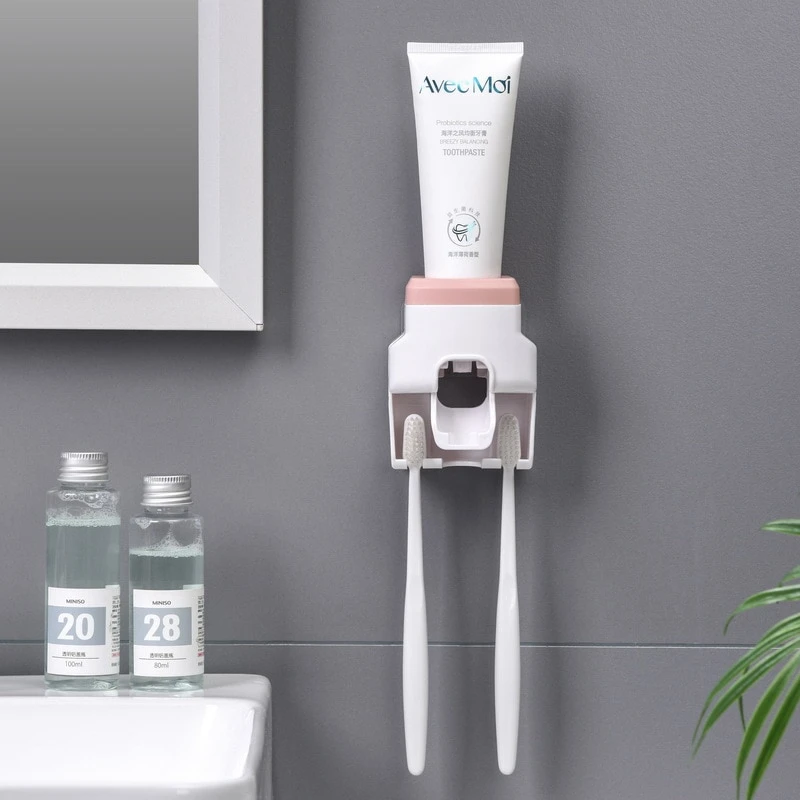 Automatic Toothpaste Dispenser Toothbrush Holder Automatic Toothpaste