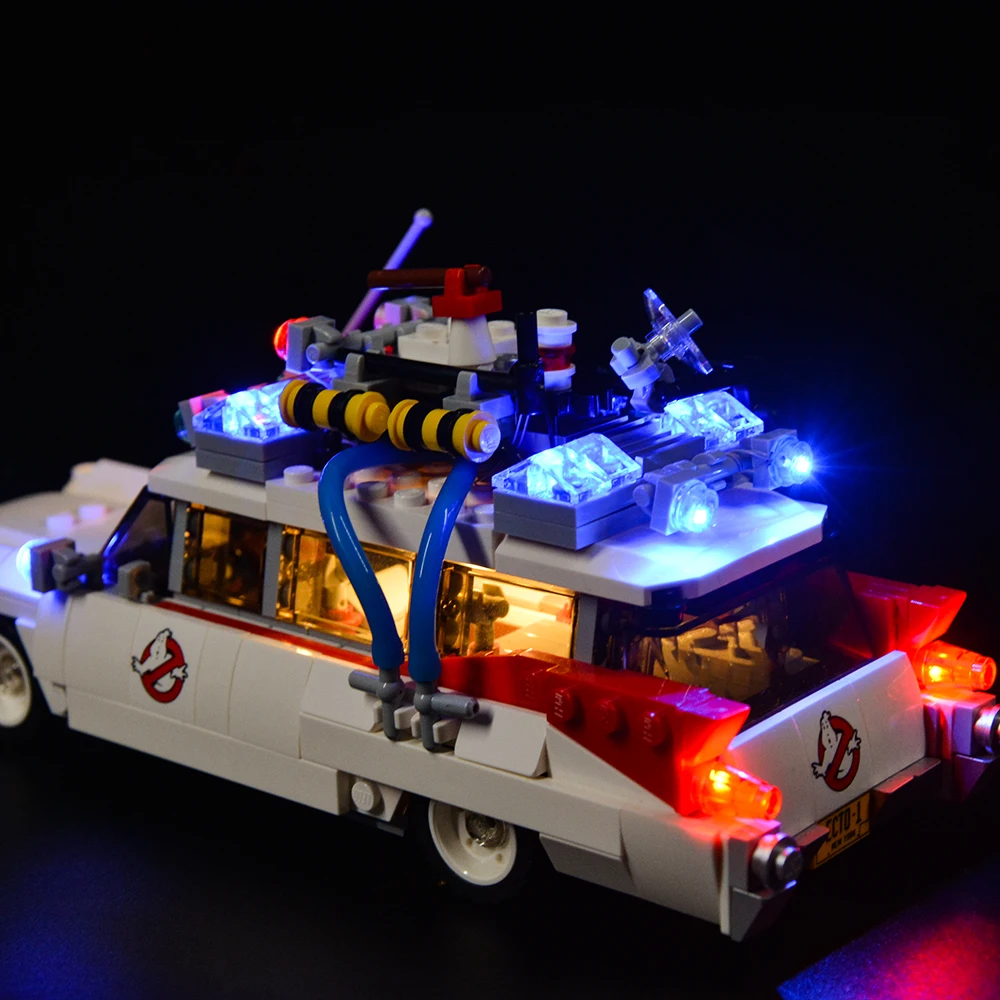 21108 Ghostbusters Ecto-1 자동차 벽돌 DIY 장난감 세트용 LED 라이트 키트(빌딩 블록은 포함되지 않음)