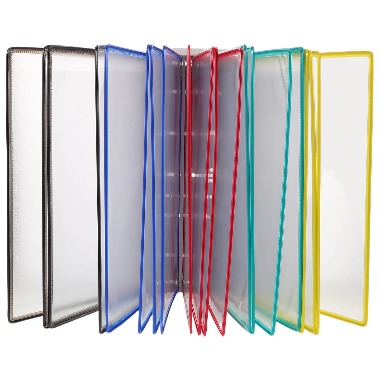 다채로운 색상의 벽걸이형 파일 홀더 문서 디스플레이 보드 시스템 (사무실, 레스토랑, 전시관용) 투명