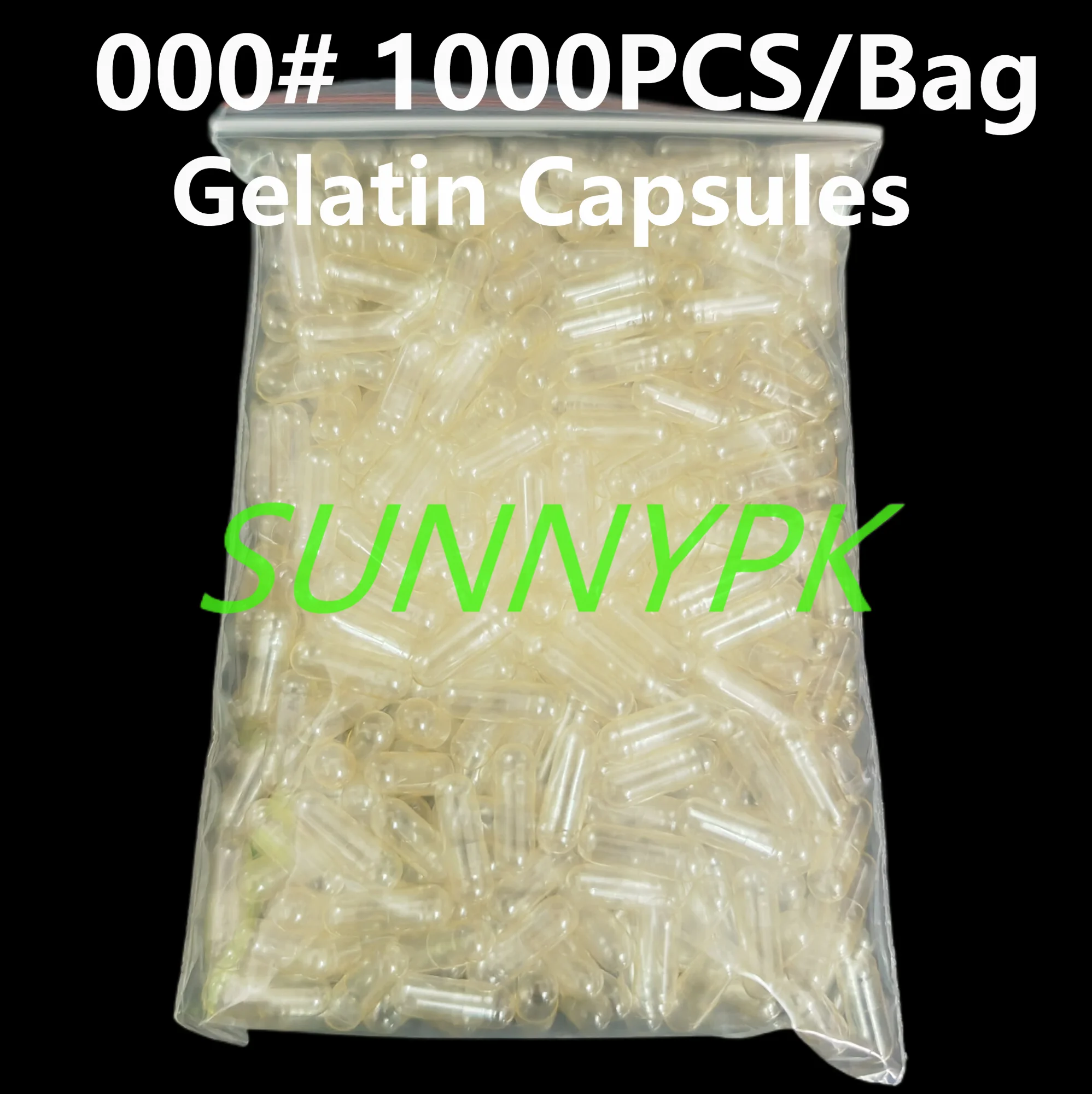 000 Size 1000PCS Clear Colored Hollow Capsule Hard Gelatin Empty Medical Capsule Packing Case for Powder Granule Pallet empty capsules
