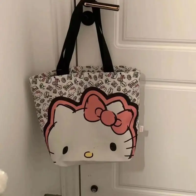 

Kawaii Sanrio Anime Lunch Bag Cute Hello Kitty Cartoon Large Capacity Durable and Sturdy Storage Handbag School Bag Gifts Girls