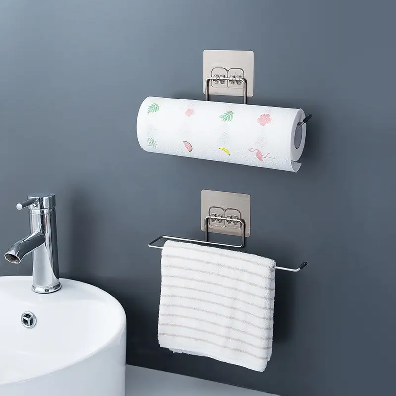 https://ae01.alicdn.com/kf/S49221d68733849c2bd544cbf534b4f6eS/1-Pc-Household-Bathroom-Shelf-Towel-Rack-Kitchen-Stainless-Steel-Non-Perforated-Rag-Cling-Film-Wall.jpg