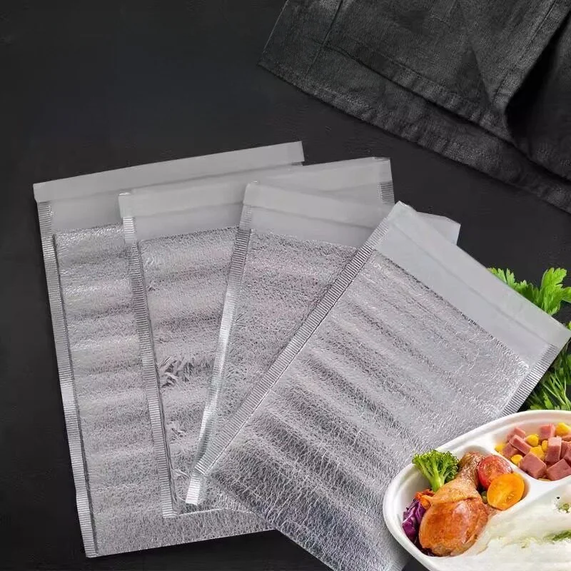 일회용 알루미늄 호일 보온 가방 (테이크 아웃 음식 포장, 과일, 해산물, 냉음..