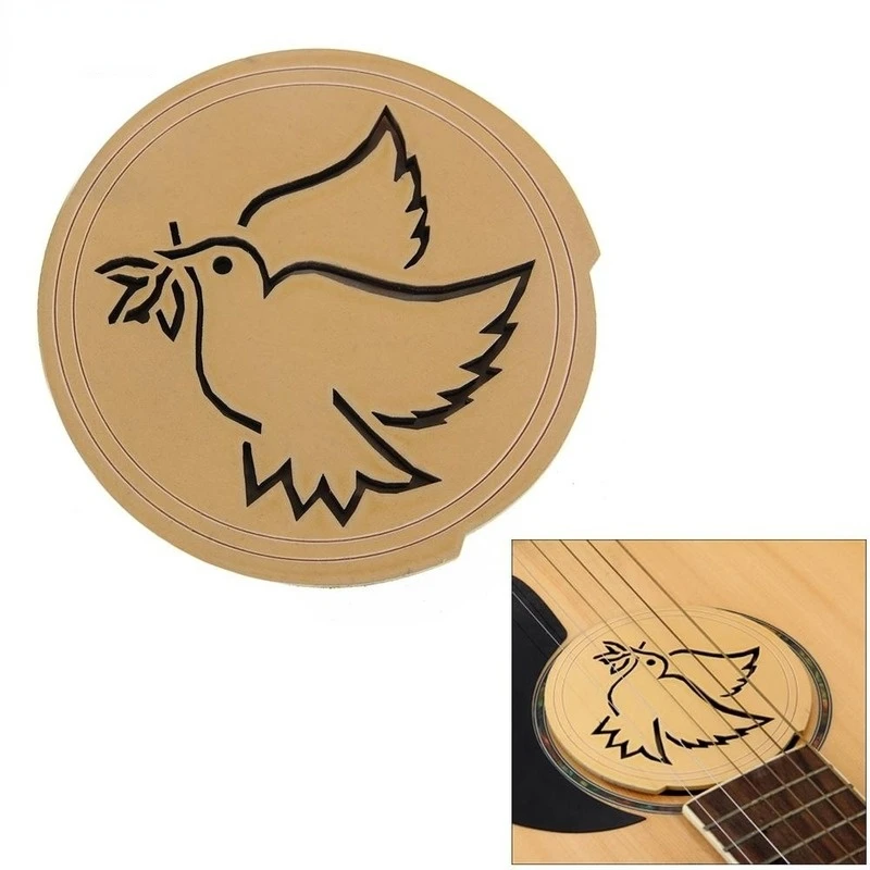 10.5cm 6 Types Wooden Sound Hole Cover Screeching Halt for Electric
