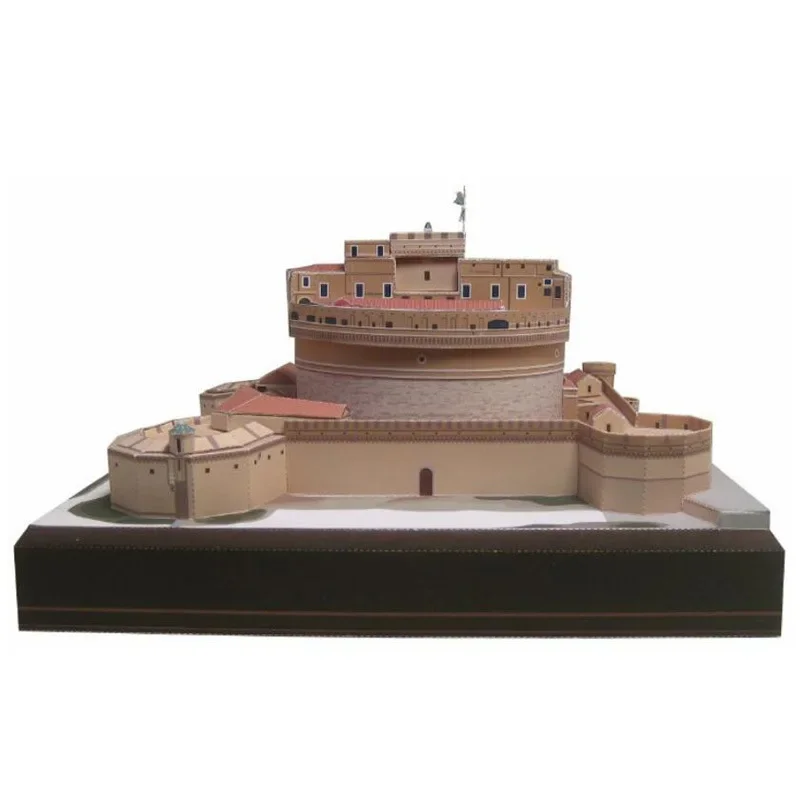 Castel Sant'Angelo Taly 3D Paper Model Famous Handmade DIY Building Papercraft Toy