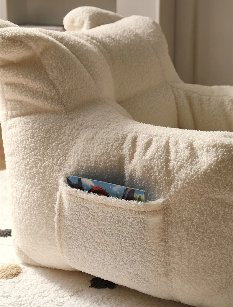 Lamb Wool Sofa Kids Children Armchairs Bean Bag Lazy Sofa Kids Furniture Armchair Reading Book Baby Small Chair