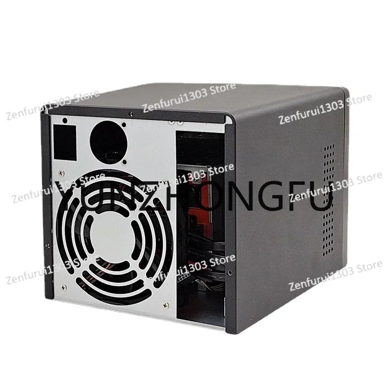 PCケース　Mini-ITX　HDD4ベイ　NAS向き　マザボ、電源付 PCケース Mini-ITX HDD4ベイ NAS向き マザボ、電源付 ：12台のHDDを
