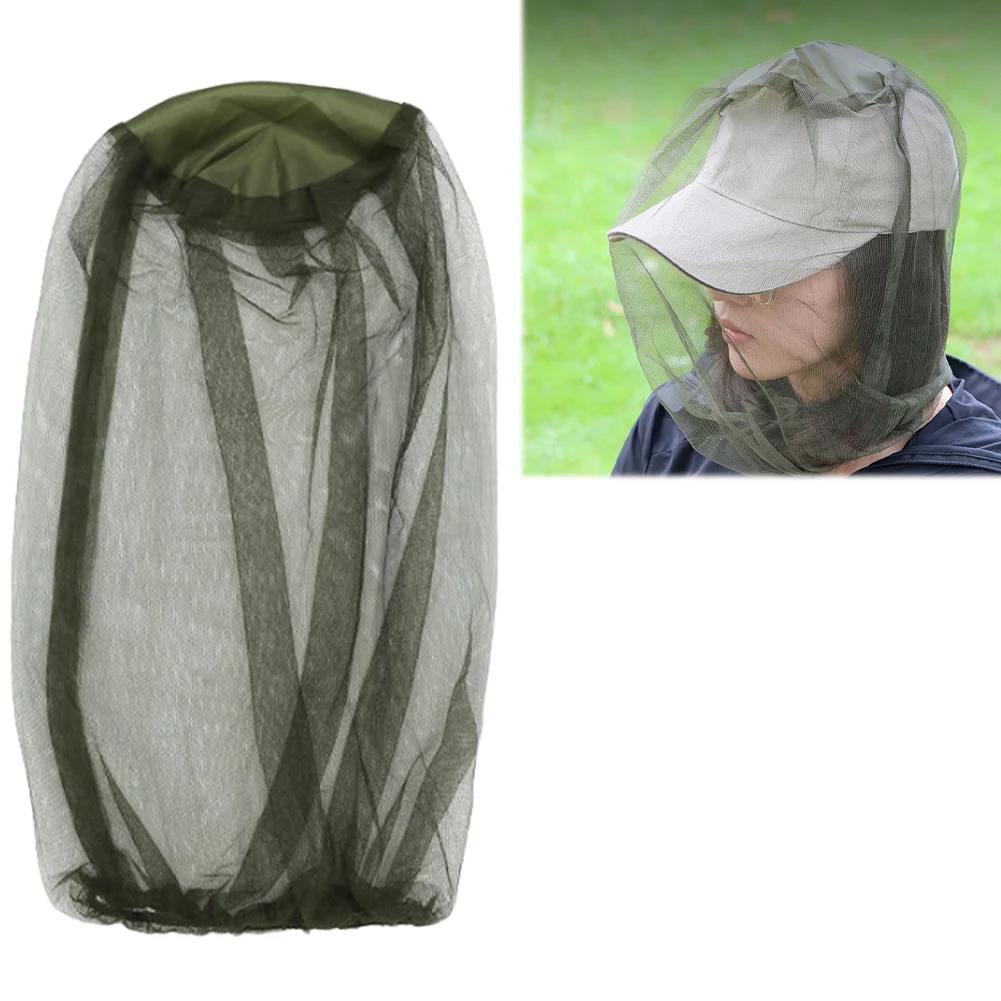 1 or 2 PCS Anti Mosquito and Midge Face and Head Protector Net Cover for Hat 6