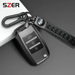 Enhanced TPU Car Flip Key Case Cover with 3 or 4 Button Capacity (3 BTN Grey Set 2)