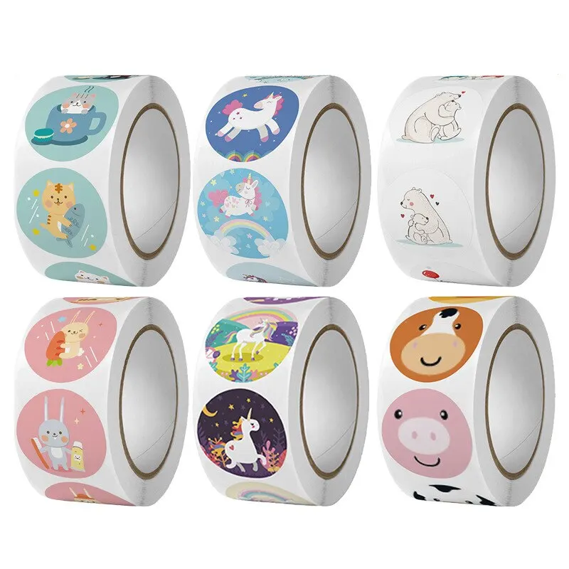 Cartoon Unicorn Stickers 500pcs