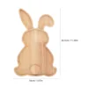 Rabbit Serving Tray Fruit Wooden Balls Shape Decorative Easter Bunny Plate Baby 3
