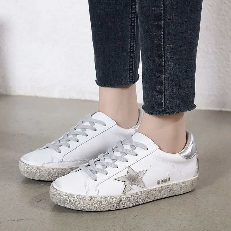 

Small dirty shoes female 2024 spring and fall new wild do old stars small white shoes fashion men and women couples board shoes