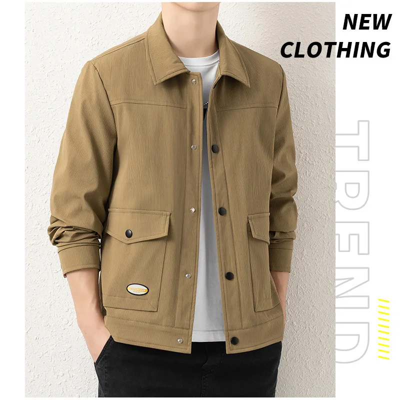 8XL Plus Size Autumn Jacket Men's Lar Coat Casual Loose Plus Size
