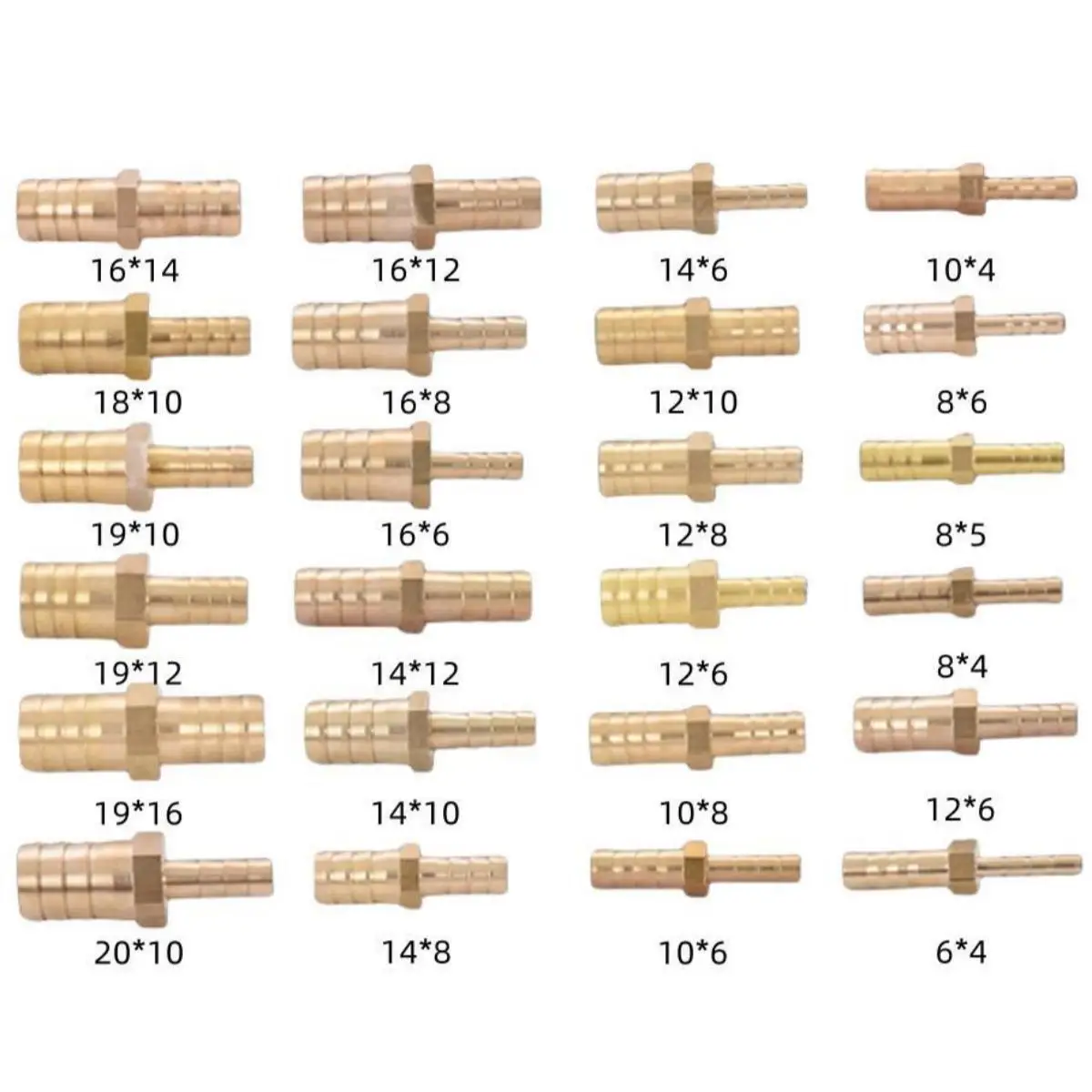 Brass Straight Hose Pipe Fitting Equal Barb 4mm 5mm 6mm 8mm 10mm 12mm 16mm 19mm 25mm Gas Copper Barbed Coupler Connector Adapter pipe fitting,water pipe fitting,hose pipe fitting