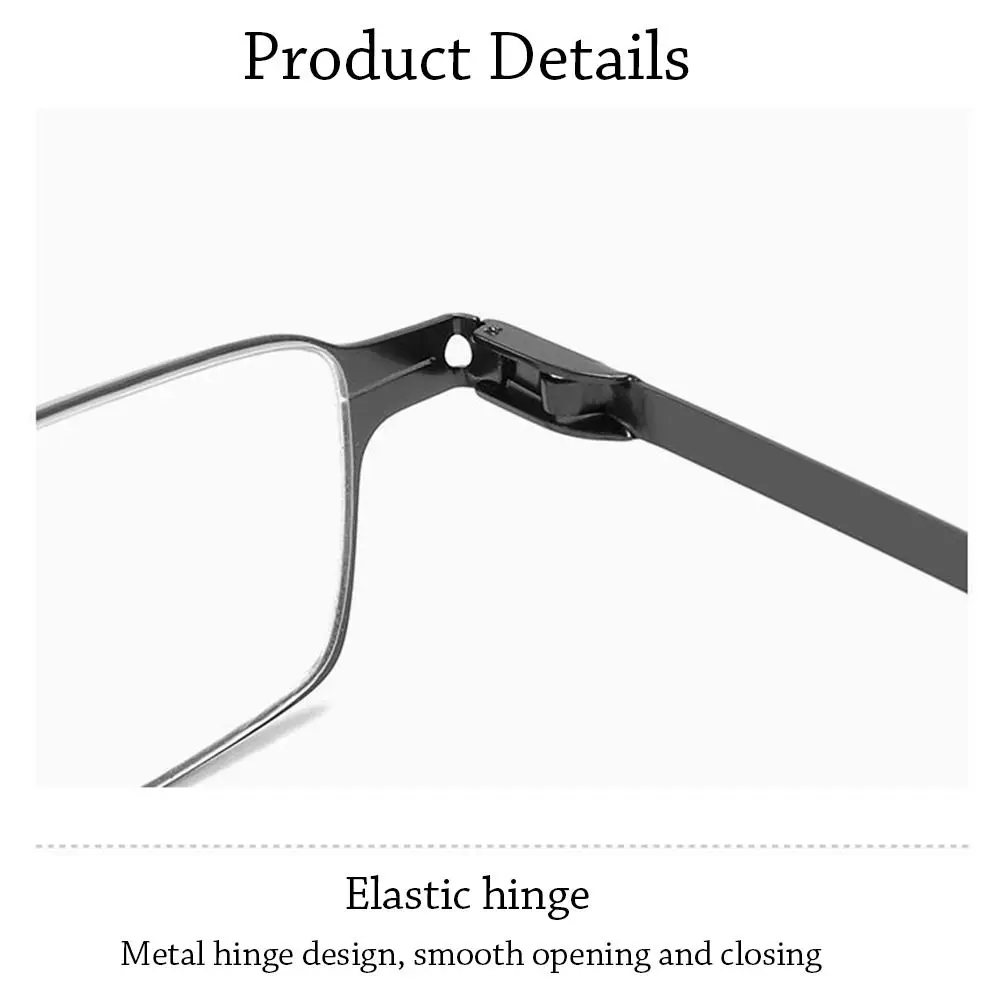 Portable Blue Light Blocking Reading Glasses with Protective Case