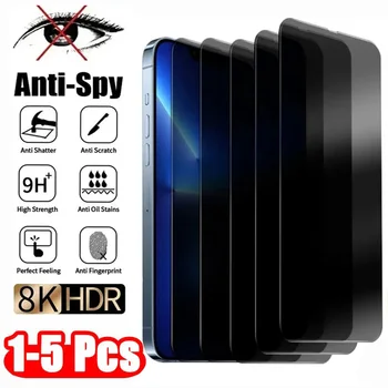 1-5 pezzi Proteggi schermo privacy per iPhone 17/16/15/14Pro Max/13/11/X/XS Max/XR - Vetro temperato anti-spia a copertura totale