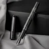 Hot Hongdian N7 Resin Fountain Pen Beautiful Peacock Totem Cap Piston inking EF/F nibs Smooth Writing ink Pen Office supplies 5