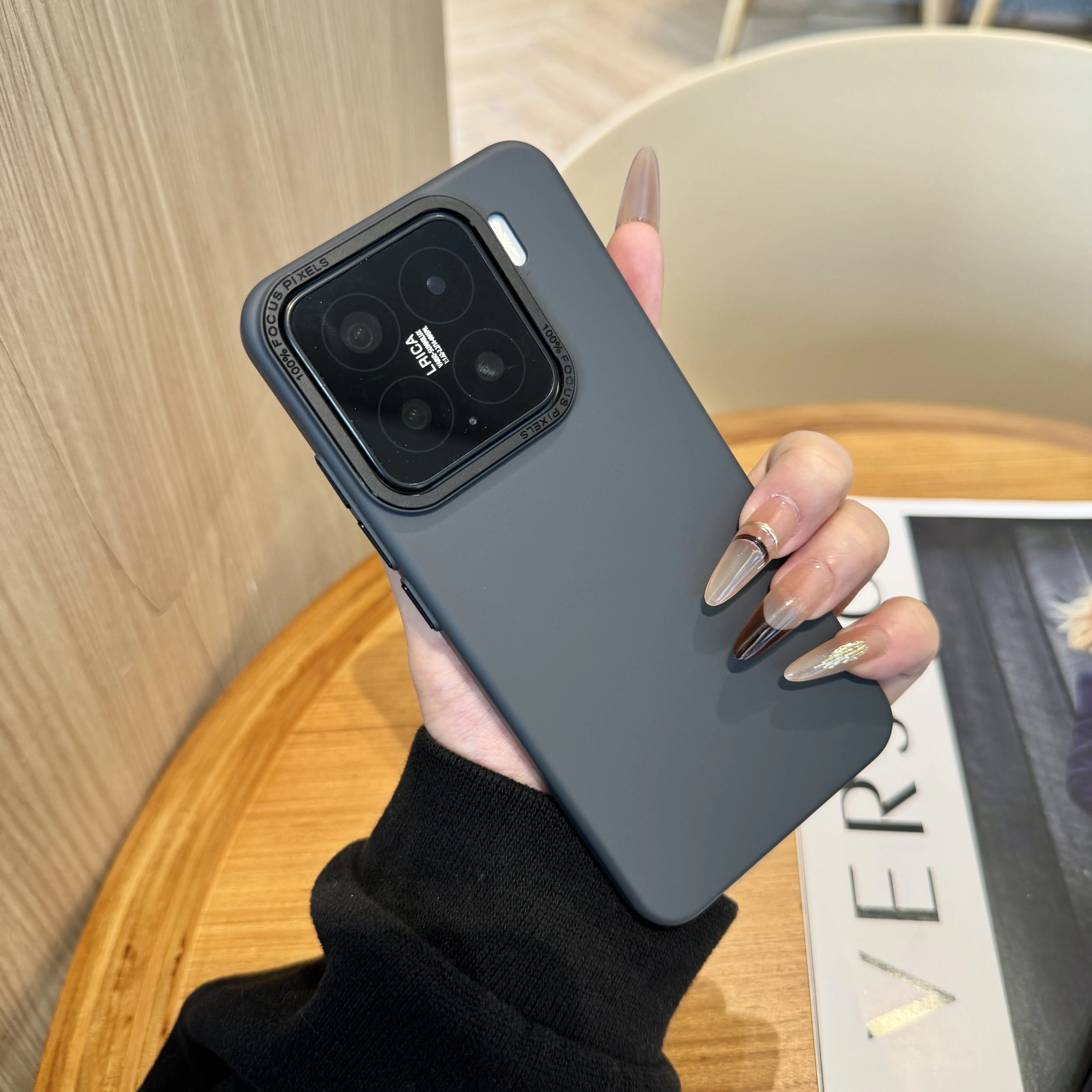 Solid Color Matte Shockproof Metal Phone Case with Camera Lens Protection