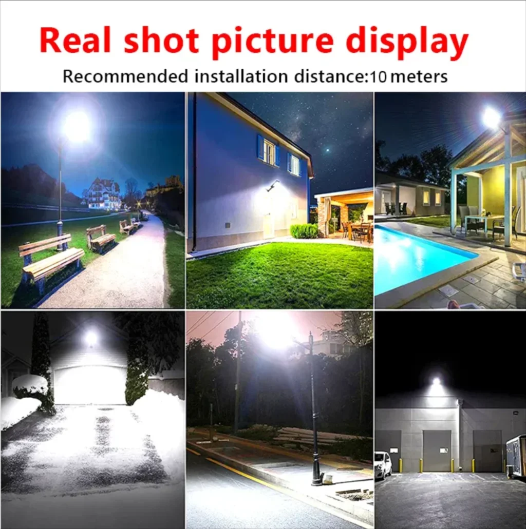 Description Picture 4 of item900000LM Solar LED Lights 5000W Powerful Outdoor Solar Lamp 3 Modes With Motion Sensor Wall Light Street Light Garden Light