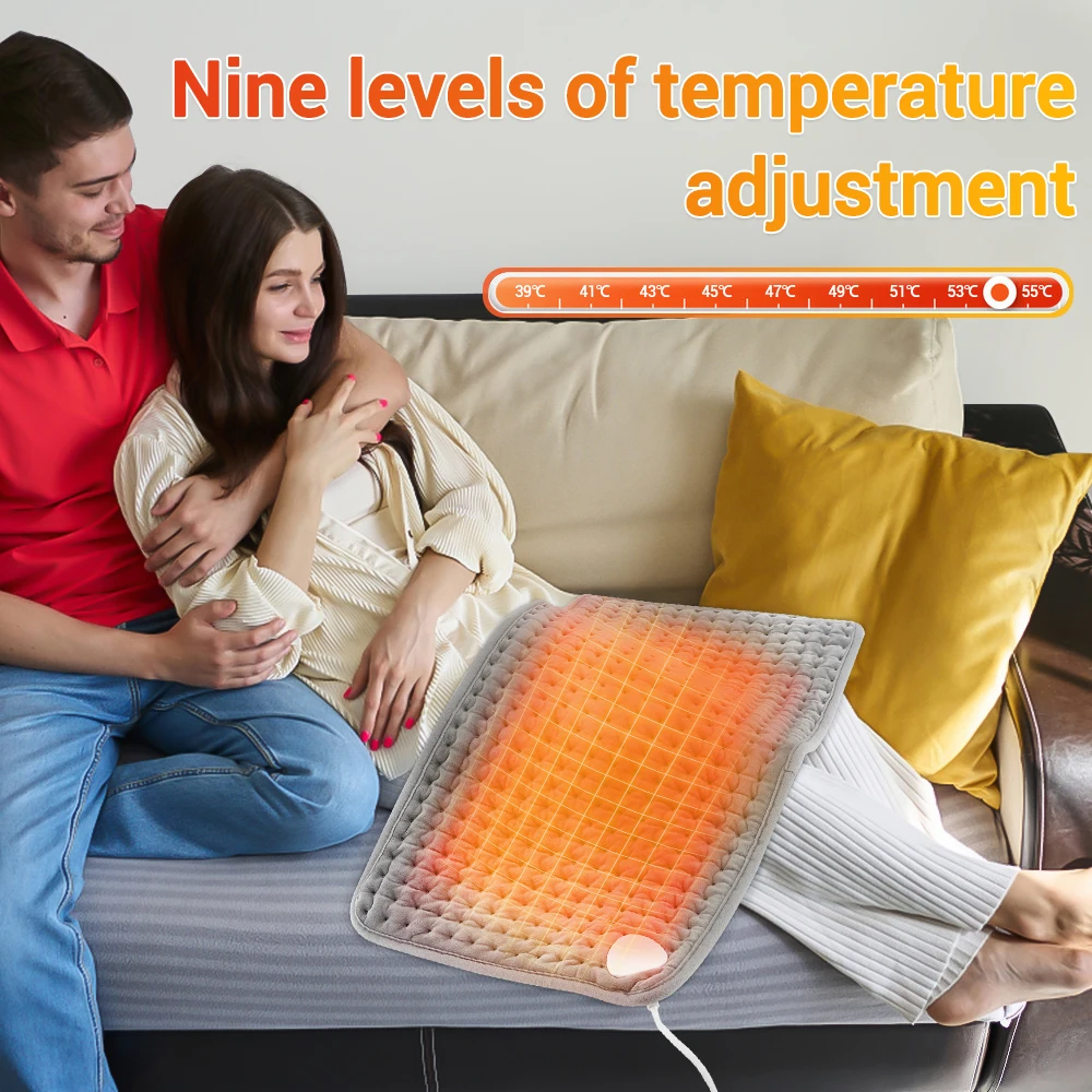 9 Levels Heating Blanket Foot Waist Abdomen Winter Warmer Washable Thermal Blankets Heated Artifact Pad Mat For Bed Sofa Office 4