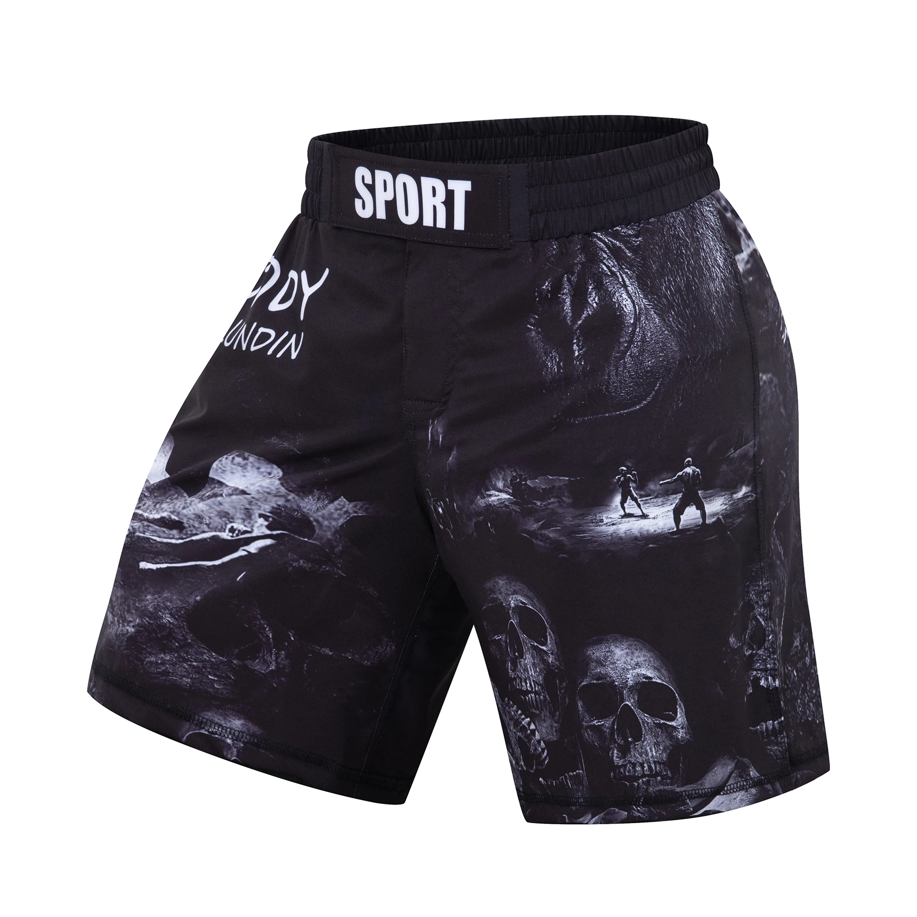 Cody Lundin Crossfit Men Fitness Running Shorts MMA Short With Printed Lightweight Grappling Combat Shorts For Boxing Weightlift 3