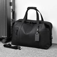 Men's Gym Bag - Black Adjustable Shoulder Strap Duffel Bag for Gym, Travel and Sports Lovers, Fitness Gear Bag 1