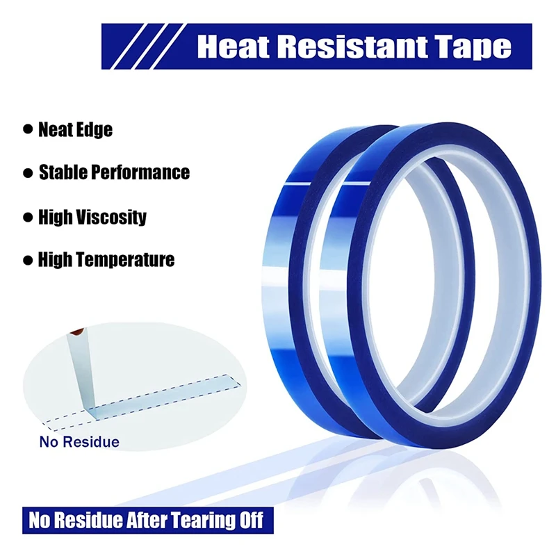 4 20mm X33M(108Ft) Clear Heat Tape for Htv Electrical Tape Transparent High  Temperature Sublimation Heat Resistant