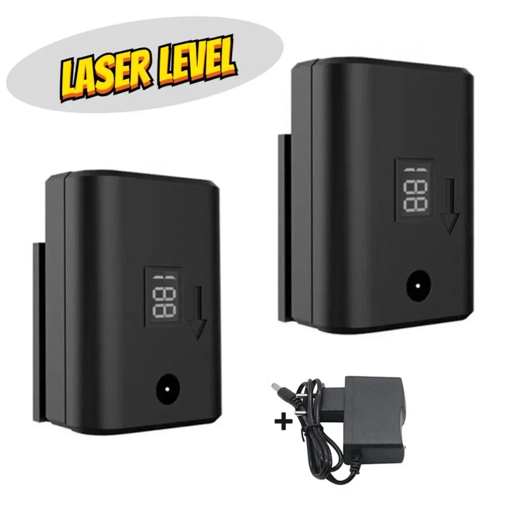 Power Tool Battery Rechargeable Battery 8500mAh Chargeable Laser Level Battery For 8/12/16 Lines Leveling Tool