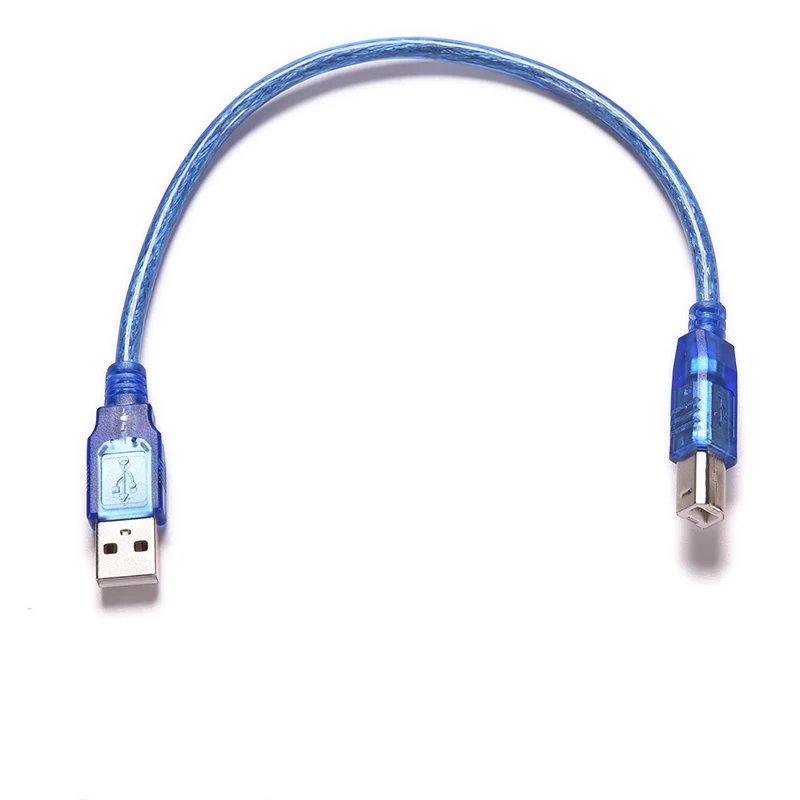 Transparent Double Shielded USB 2.0 Printer Cable for High Speed Printing