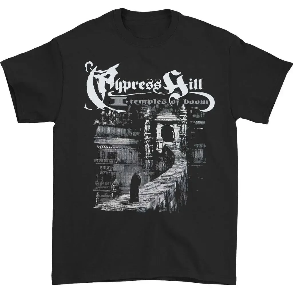 

Черная футболка унисекс Cypress Hill Band с заушниками из хлопка, модель OH419