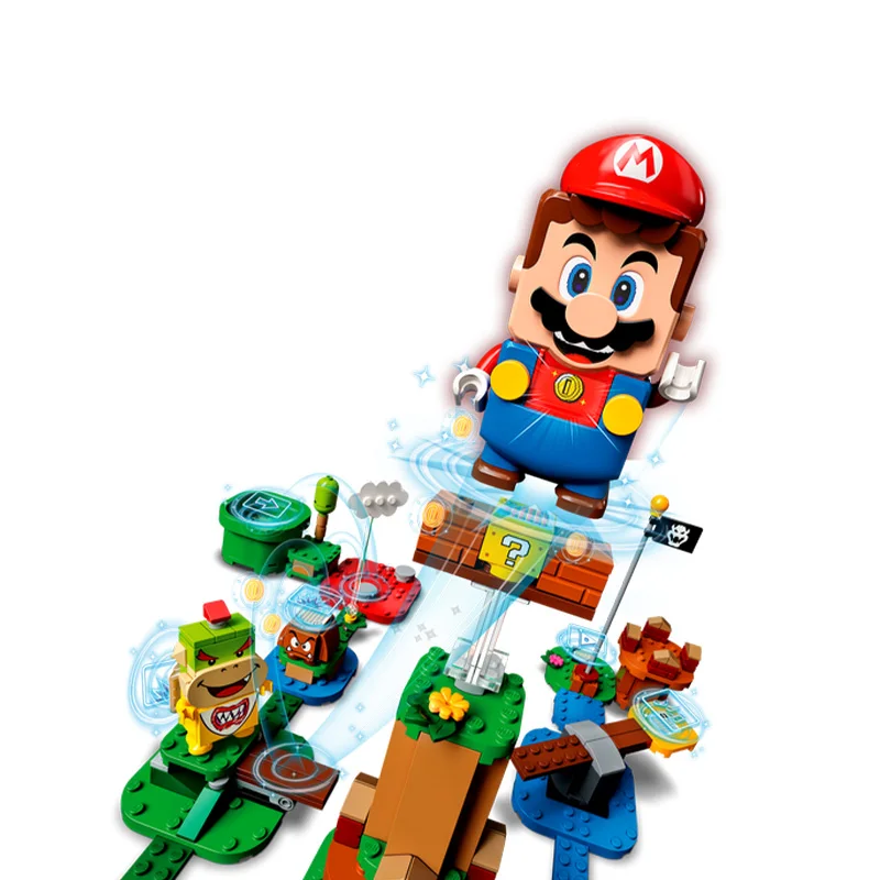 LEGO Super Mario Adventures with Mario Starter Course 71360 Building Kit,  Interactive Set Featuring Mario, Bowser Jr. and Goomba Figures (231 Pieces)  