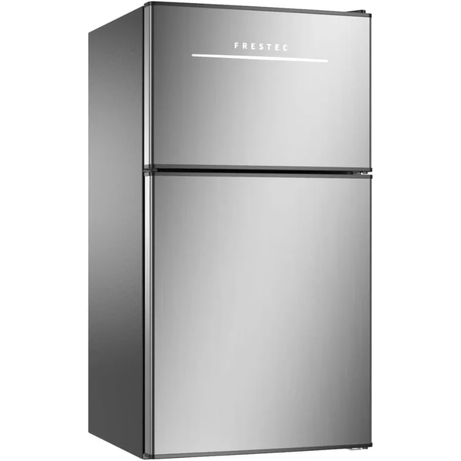 Mini Fridge with Freezer 3.2 Cu.Ft. 2 Door Refrigerator and Freezer Small Fridge for Bedroom Home Office Dorm Small Drink Chill