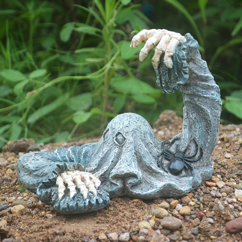 Zombie Statue Halloween Garden Decoration Best Graveyard For Patio Lawn