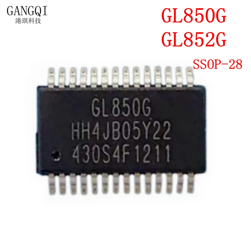 2PCS GL850G GL852G SSOP28 USB 2.0Center controller IC chip USB 2.0