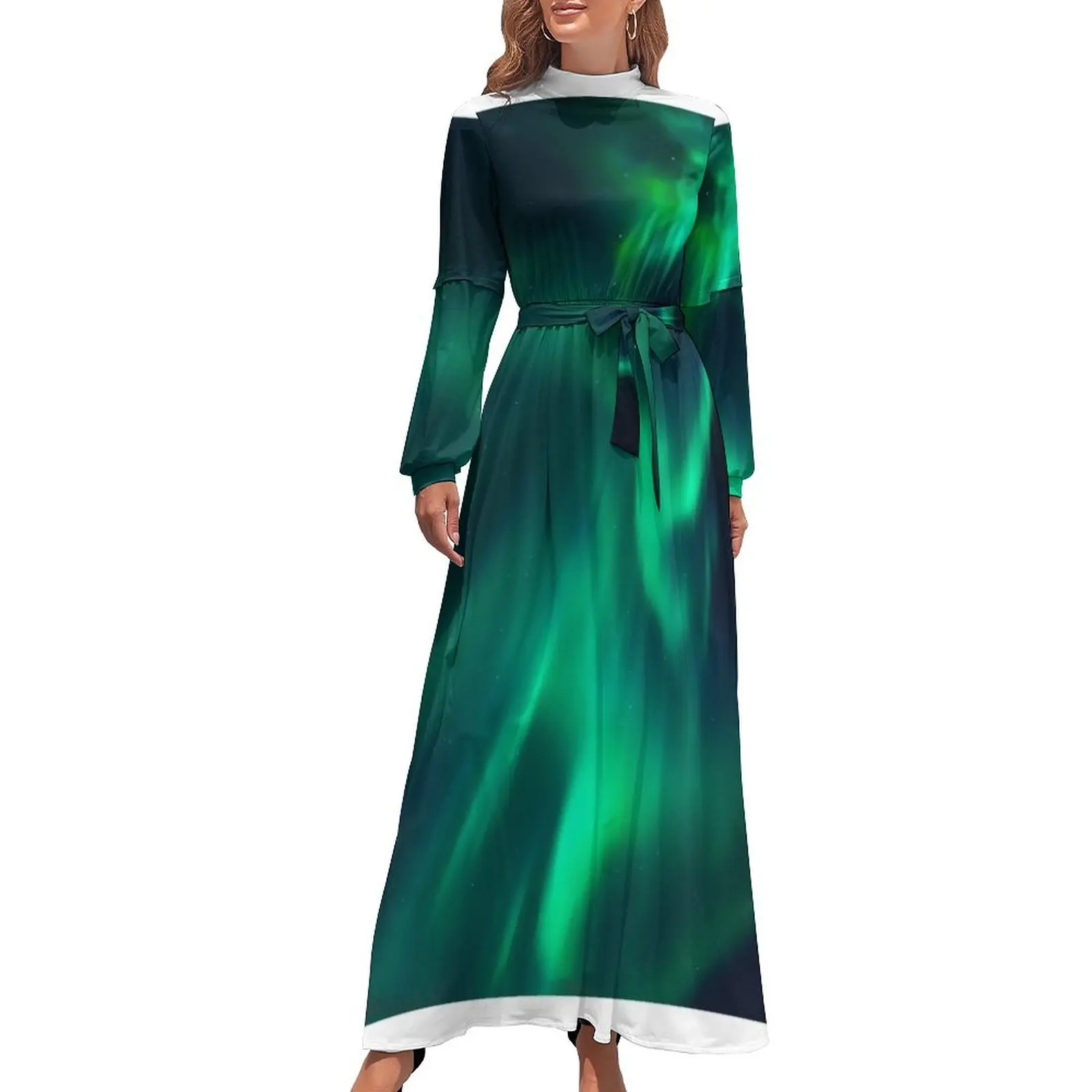 thumbnail image 1 of Vestido largo de auroras boreales Vestido de hadas Vestidos de verano para mujer Vestidos de verano mujer 2024 Vestido para mujer, 1 of 5
