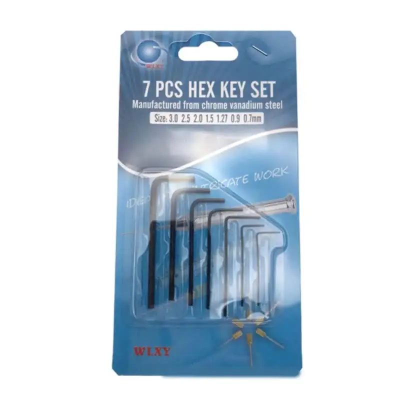 SHOTAY Kit 7 Clés Allen Mini Hexagonales 0.7-3mm – Tournevis Hexagonaux Précision Noir