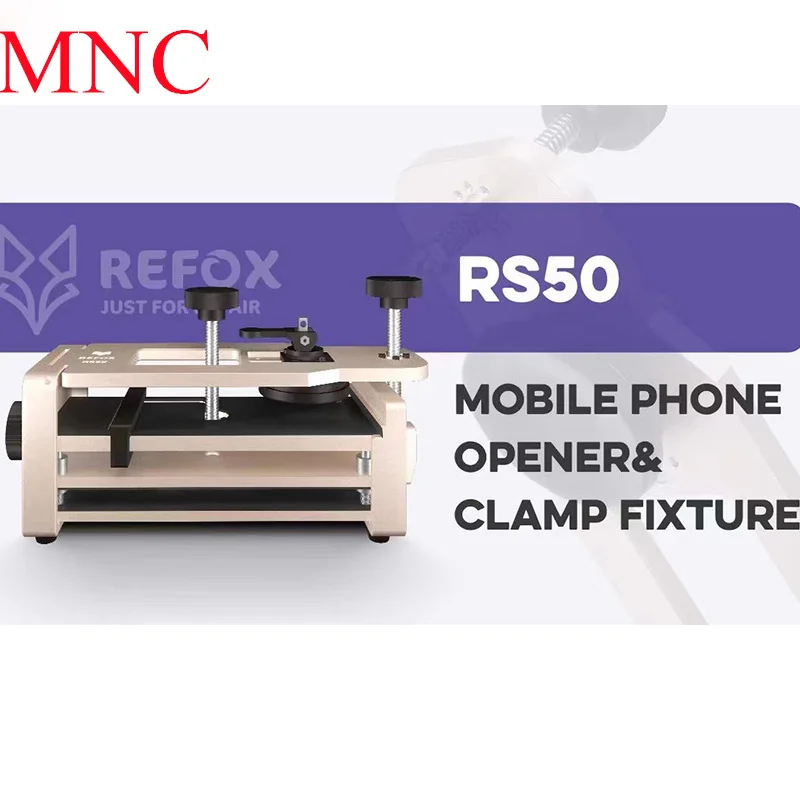 

REFOX RS50 2 in 1 Mobile Phone Opener & Clamp Fixture for Flat-Screen (2-in-1) Samsung Back Cover Removal And Pressure-Holding