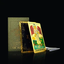 

Traditional Tarot 1909 Board Game for Adult 78Pcs Light Seers Beginner Crd Deck Friend Gethering Party Game Divination Fate Gift