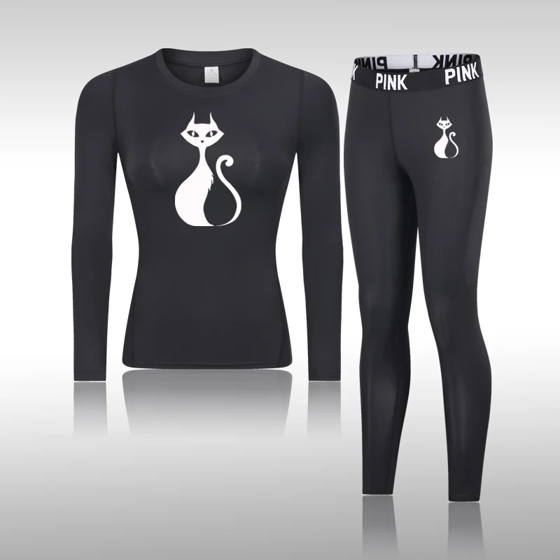 Women Ultra Soft Winter Quick Dry Base Layering Set Thermal Underwear Long Johns Set Clothes Plus Long Sleeve + Trousers