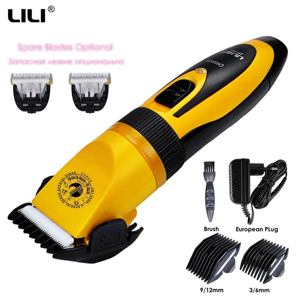 Hair Trimmer Pet Clipper Dog Hair Trimmer Pet Hair Trimmer Dog Clipper lili ZP295 35W Electric Scissors Professional Pet Grooming 110-240V AC