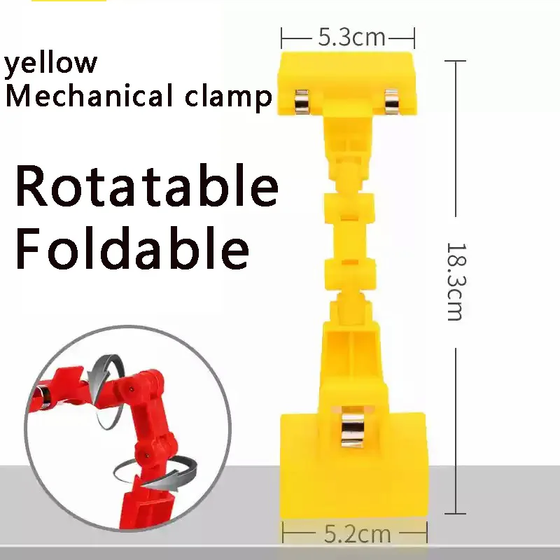 5 sets of retail display clips, double-sided clips, transparent acrylic price product rotatable clips