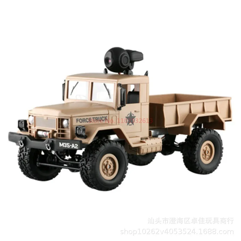 Fy001 4wd Remote-controlled Military Truck Heavy-duty Climbing Off-road Vehicle With Camera Simulation Rc Military Truck Toy 5