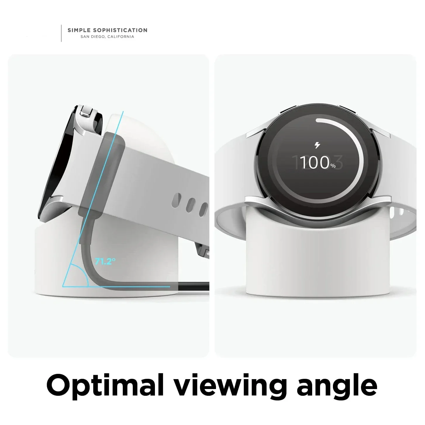 Galaxy Watch Charger Stand Silicone Charger Dock Holder for Samsung Galaxy Watch 7 Ultra 6 Classic 47mm Charging Stand Storage Seat for Galaxy Watch 5 6 7