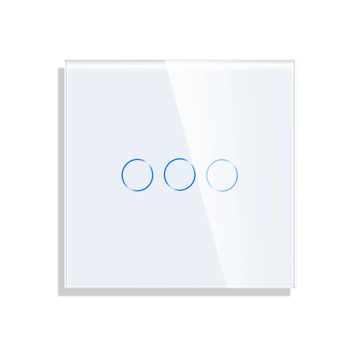 Bingoelec DIY 1/2/3/4 gang Wall Touch Switch Crystal Glass Panel 86mm Pearl White Black Golden Grey Glass Frame DIY-Parts wall touch switch socket