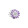Openwork Pink Purple Golden Blue Daisy Flower Charm Bead Fit Original European Silver 925 Bracelet Necklace DIY Women  Jewelry 5