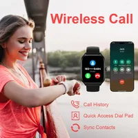 H9 Smart Watch Men Women Gifts 2.01'' Full Touch Screen Sport Fitness Tracker Smartwatch BT Call Digital Wristwatch 5Pieces 2