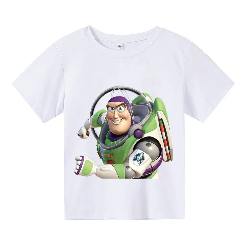 Toy Story Summer Girocollo Manica Corta Per Bambini 3-14 Anni Toy Story Kawaii Casual Cute Girls T-Shirt Ragazzi Abbigliamento Sportivo