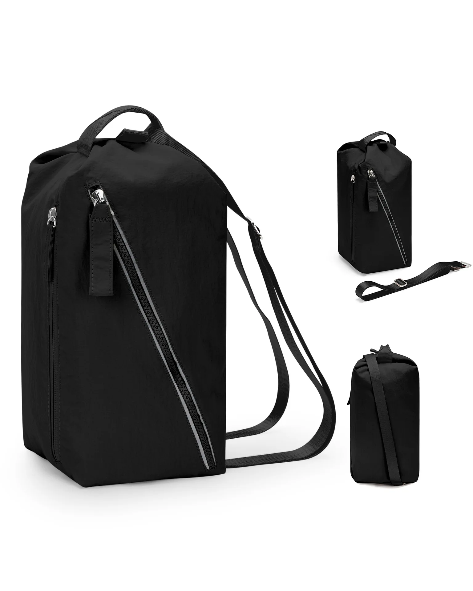 Women's Crossbody Backpack Functional Shoulder Bag Sports Yoga Fitness Handbag Casual Crossbody Chest Bag