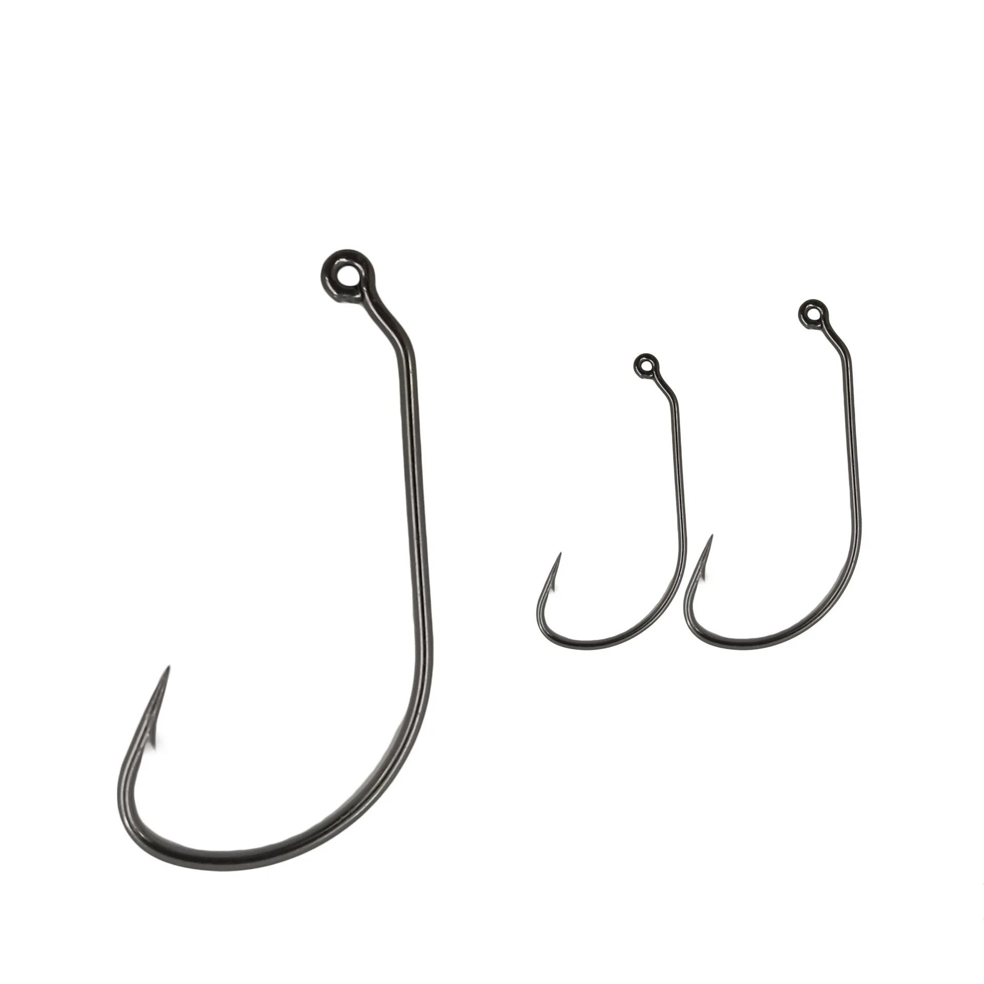 Fishing Worm Hook With Lock Stitch Soft Bait Single Hooks Grub Fishhook