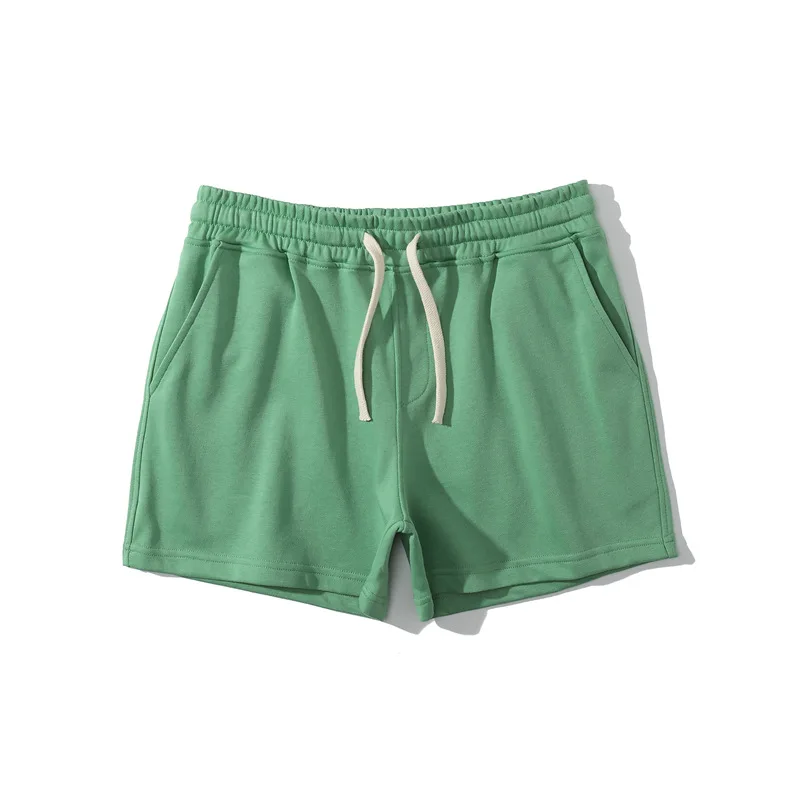 Bequeme Baumwollshorts für Herren, lässig, mikroelastisch, elastischer Gürtel, Kordelzug-Shorts, Fitness-Training, bequem und modisch – Detail 4